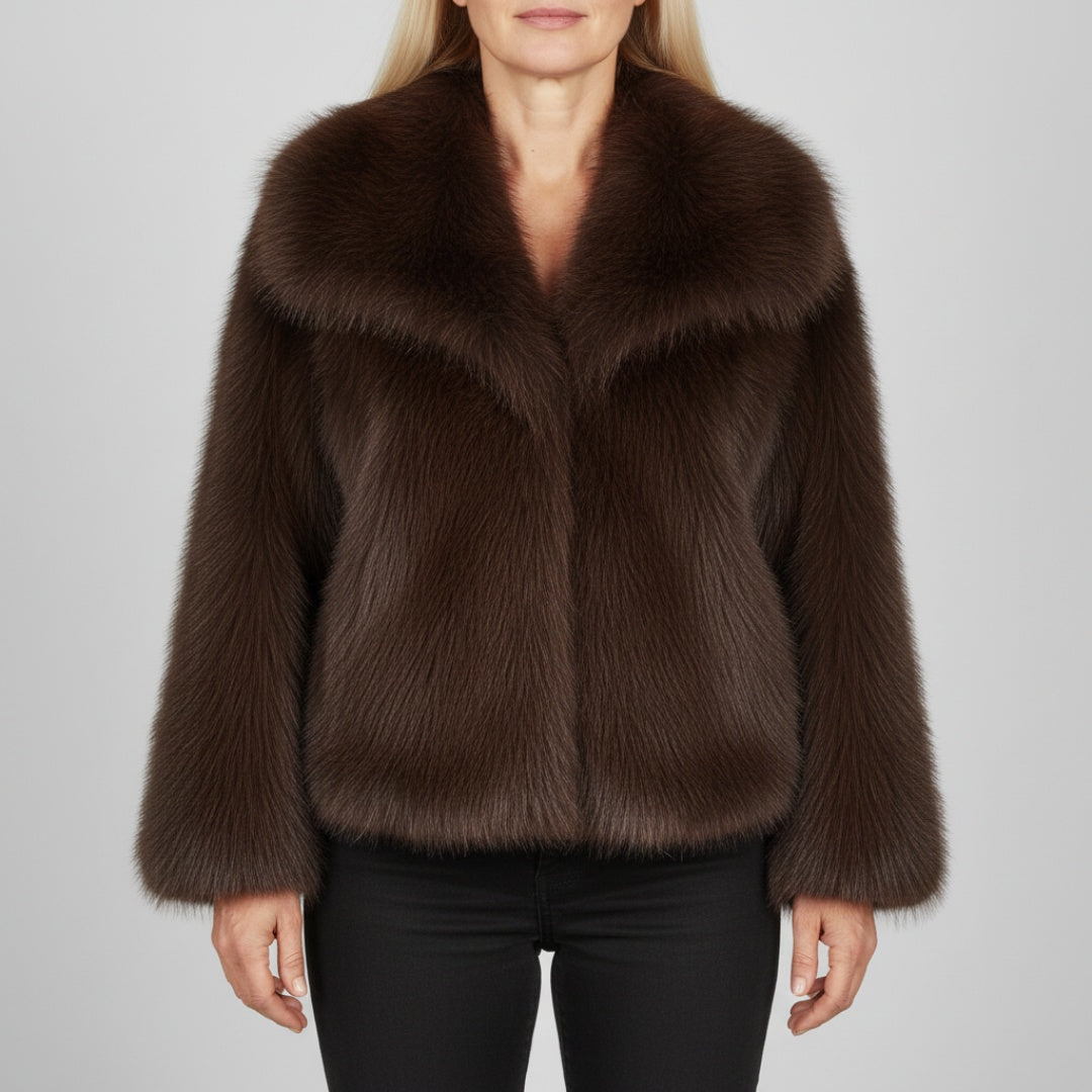 Isla™ | Chaqueta de pelo sintético con cuello amplio
