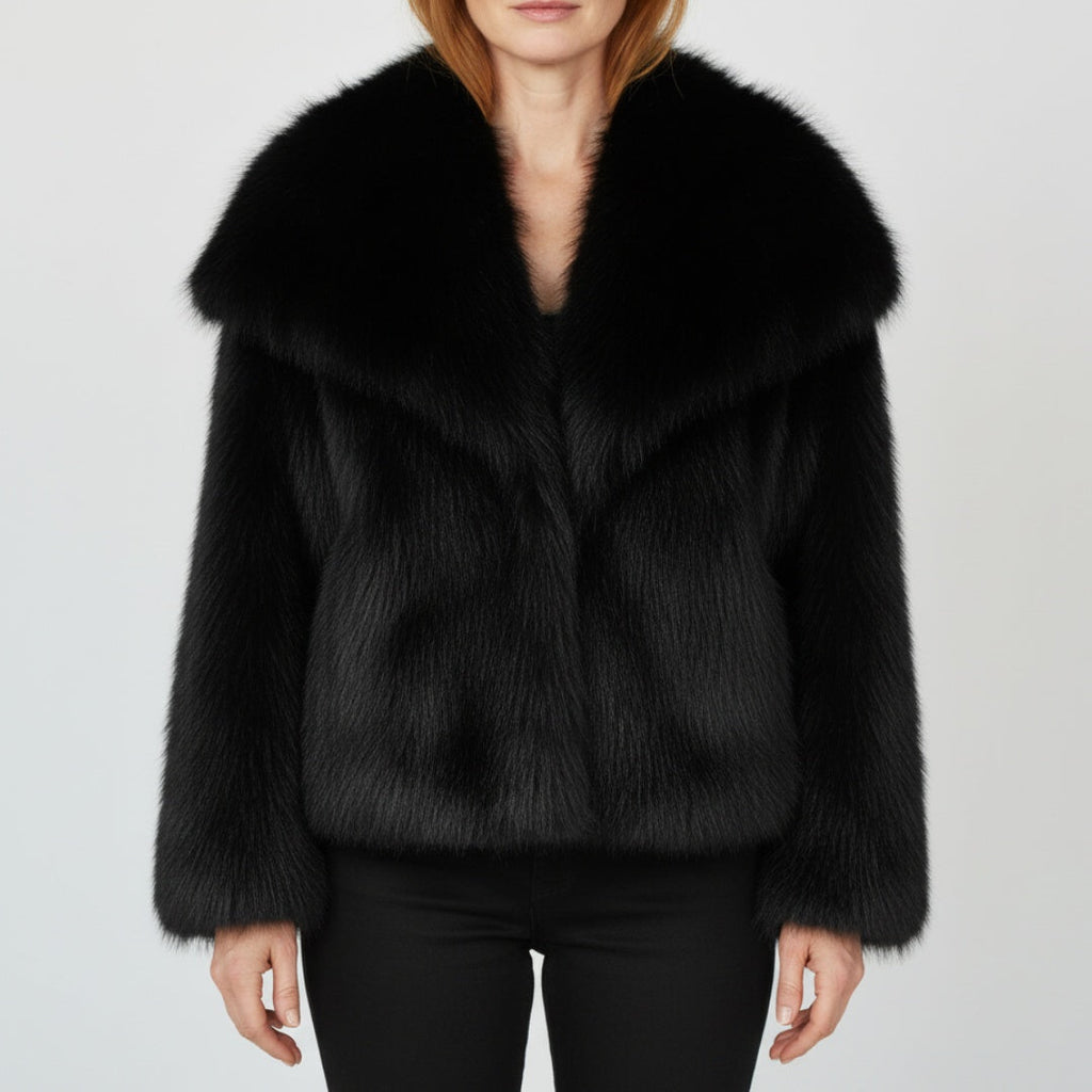 Isla™ | Chaqueta de pelo sintético con cuello amplio