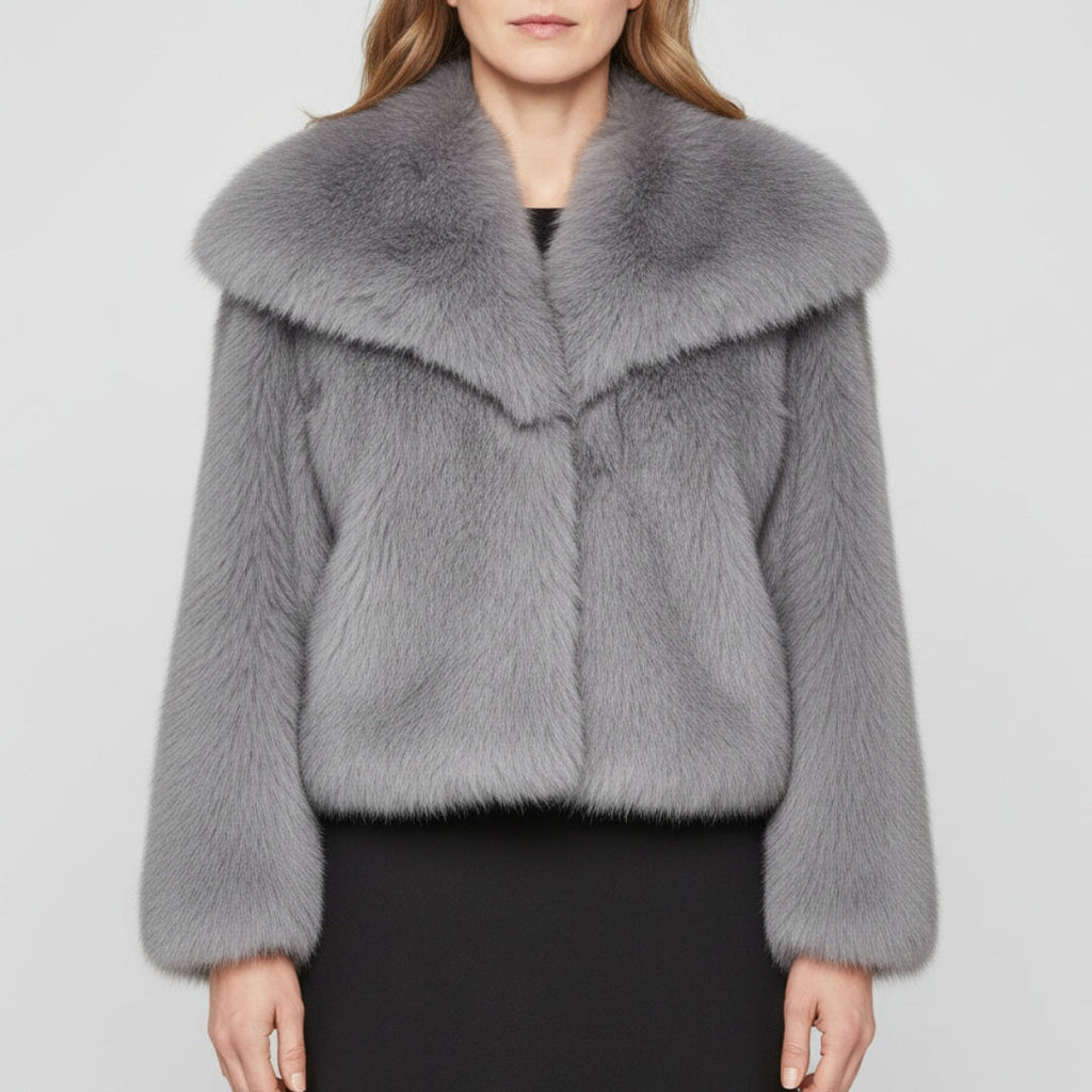Isla™ | Chaqueta de pelo sintético con cuello amplio