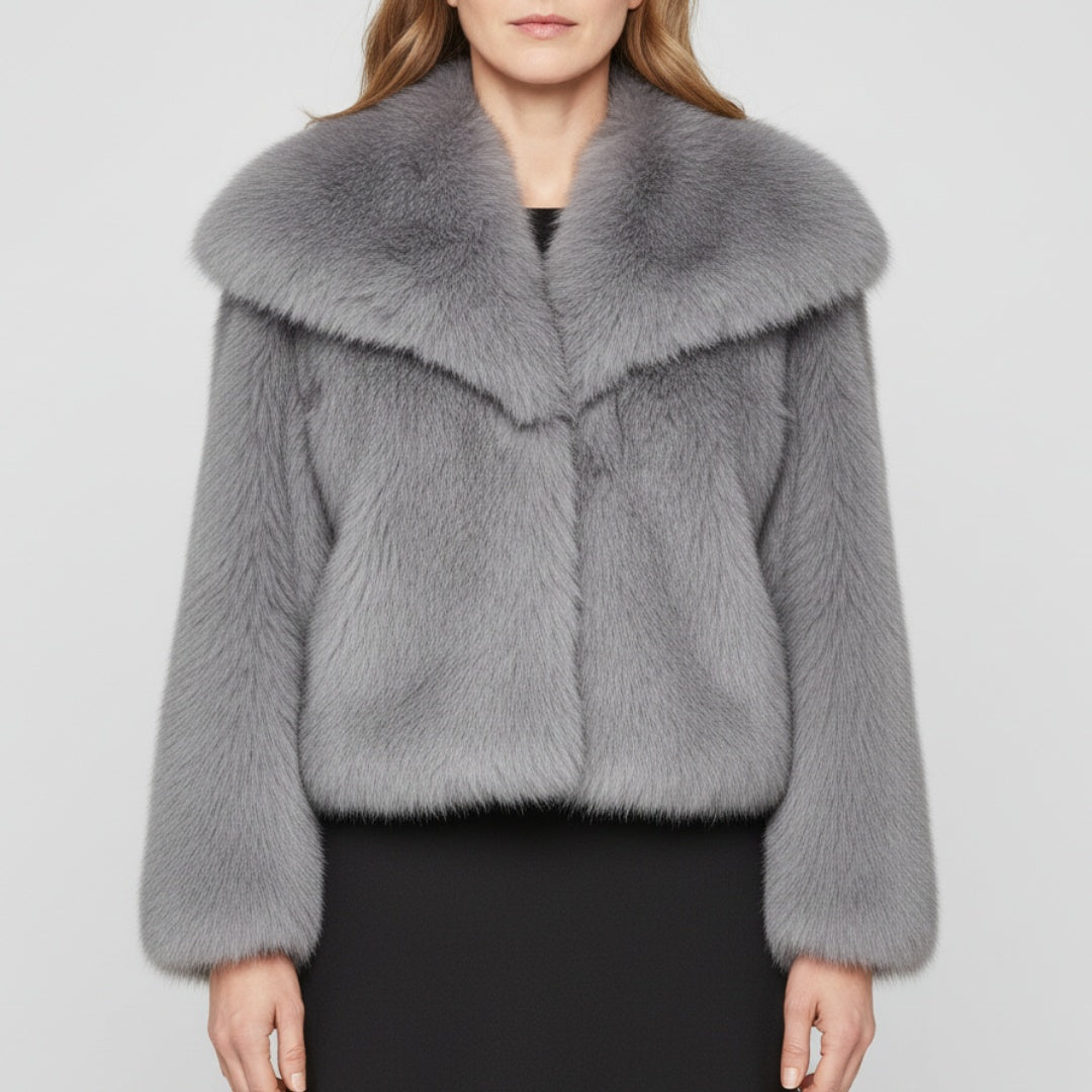 Isla™ | Chaqueta de pelo sintético con cuello amplio