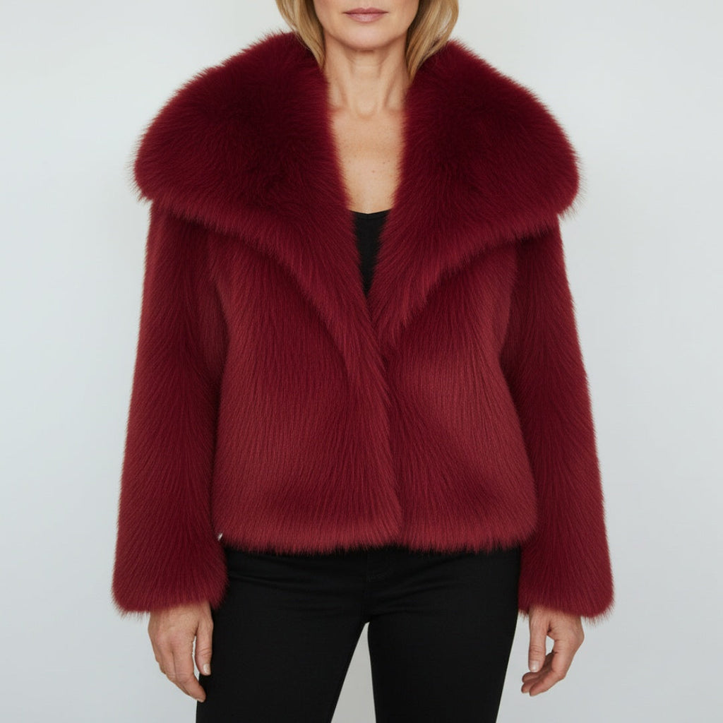 Isla™ | Chaqueta de pelo sintético con cuello amplio