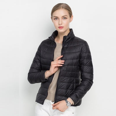 Margaret™ | Chaqueta acolchada ligera entallada con cuello alto