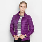 Margaret™ | Chaqueta acolchada ligera entallada con cuello alto