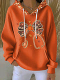 Lila™ | Sudadera con capucha estampada y bolsillo canguro