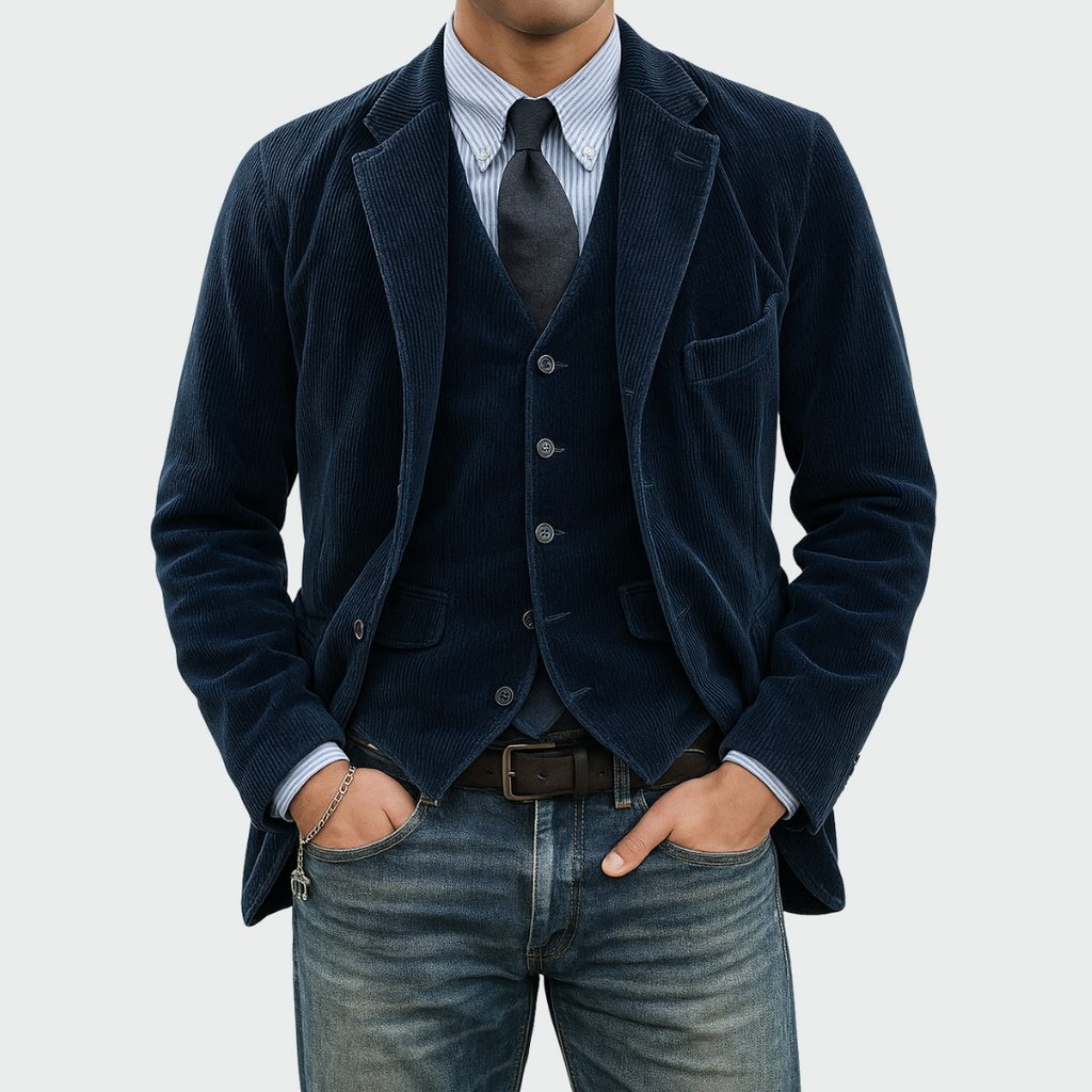 Jackson™ | Blazer de pana con chaleco a juego