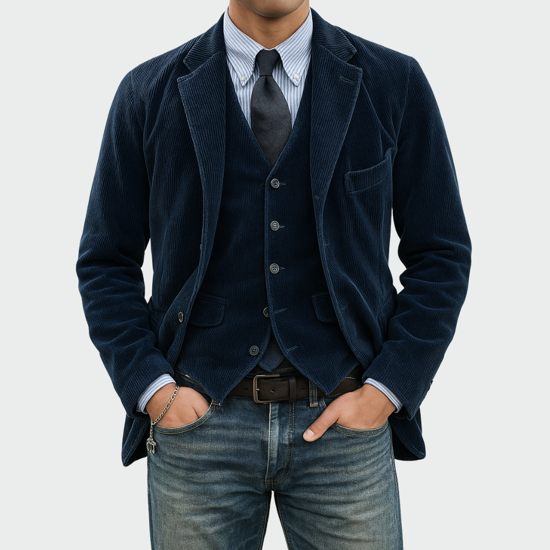 Jackson™ | Blazer de pana con chaleco a juego