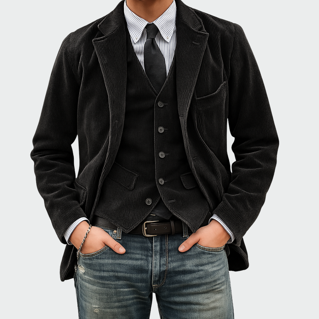 Jackson™ | Blazer de pana con chaleco a juego