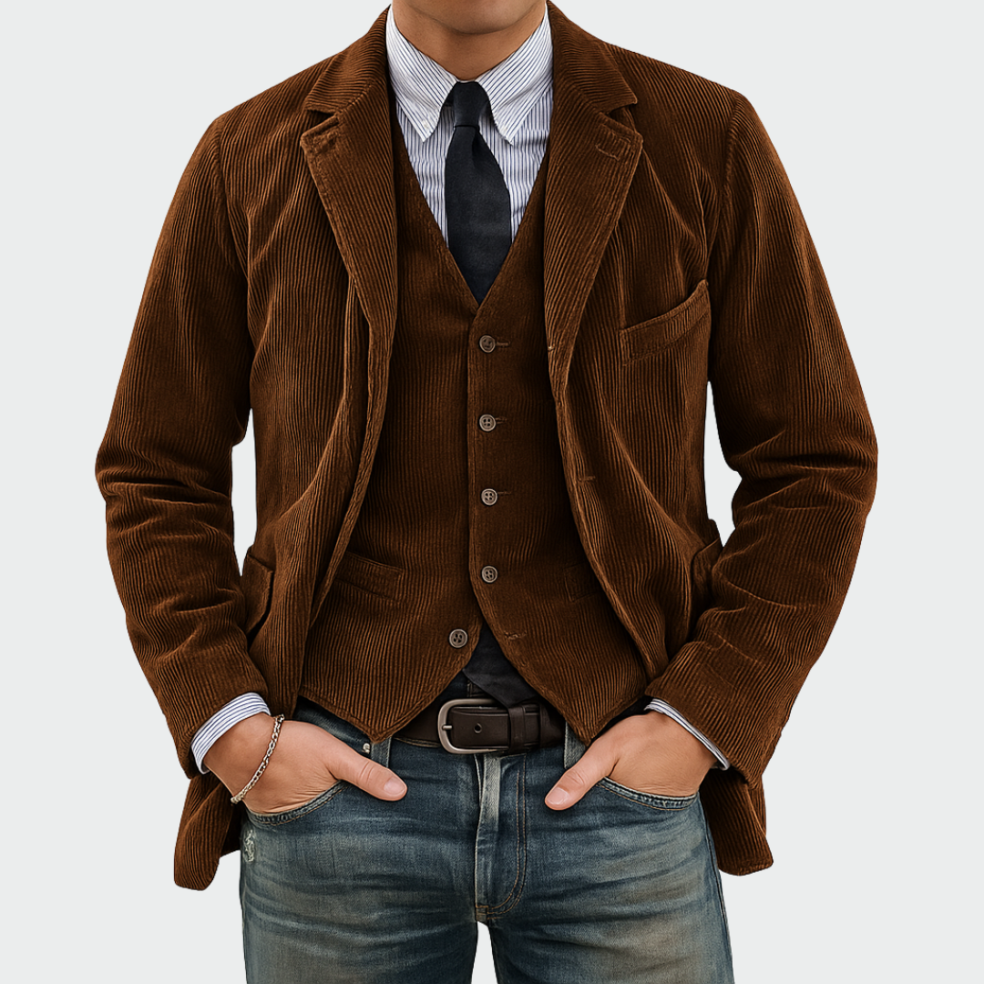 Jackson™ | Blazer de pana con chaleco a juego