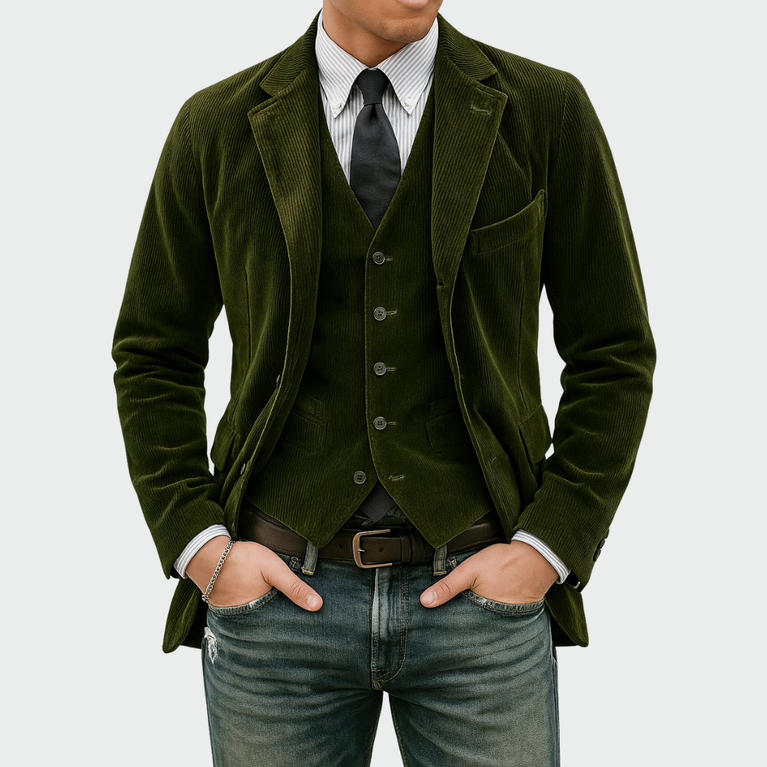 Jackson™ | Blazer de pana con chaleco a juego