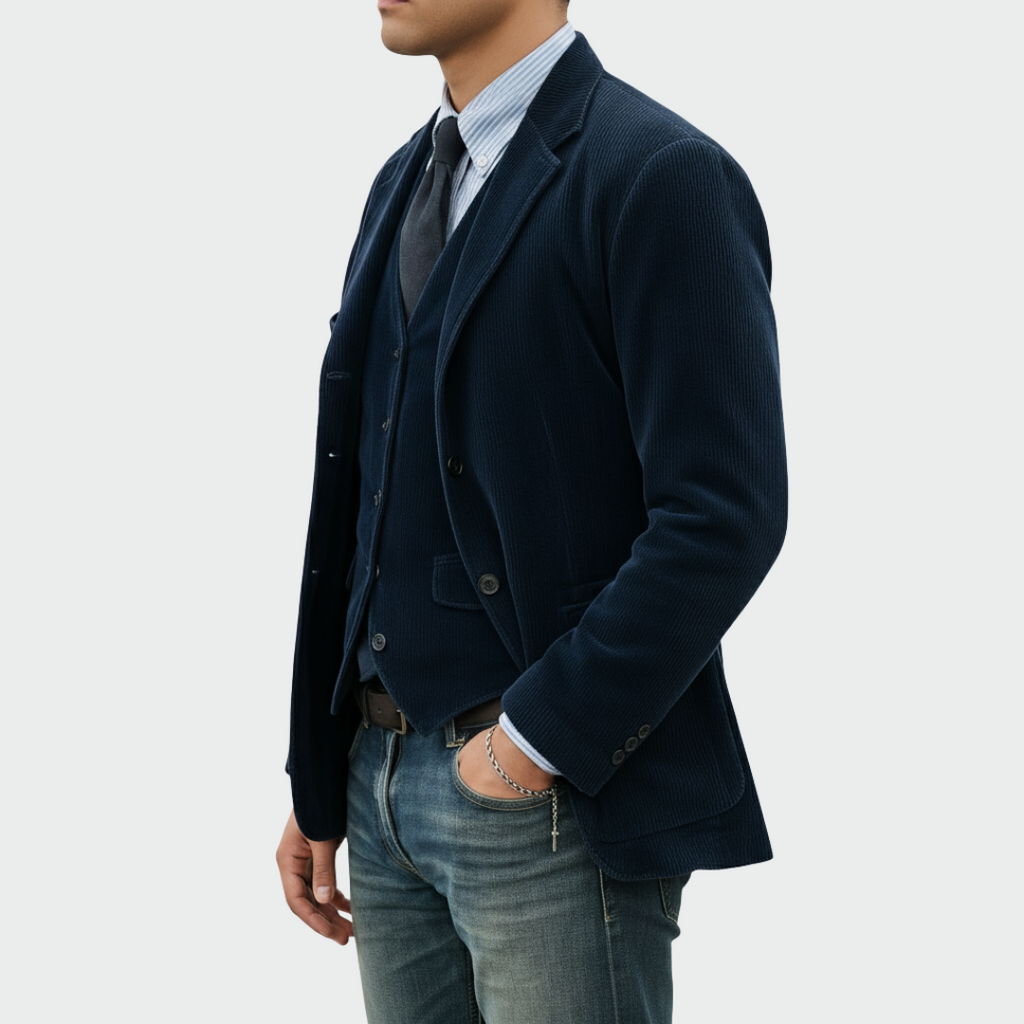 Jackson™ | Blazer de pana con chaleco a juego