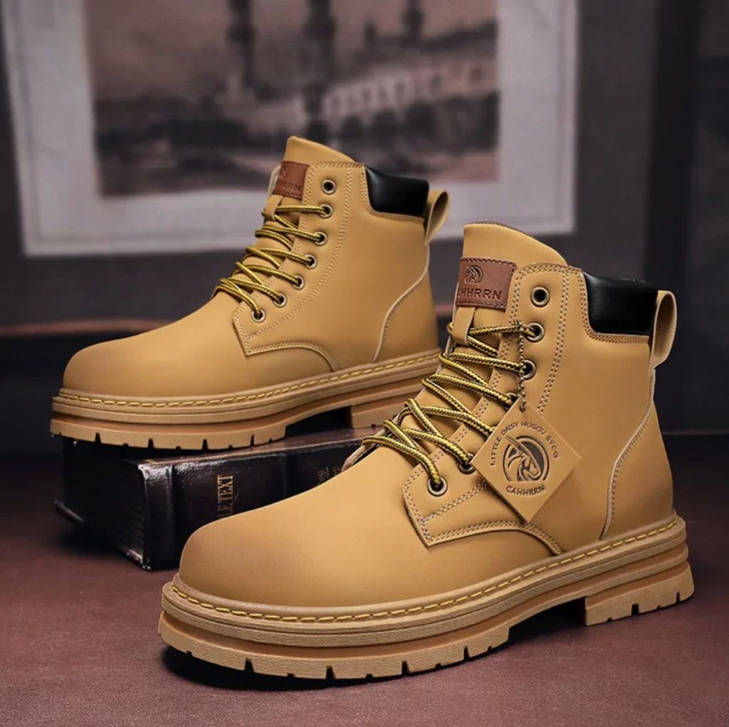 Ezra™ | Botas de trabajo de piel de caña alta con cordones