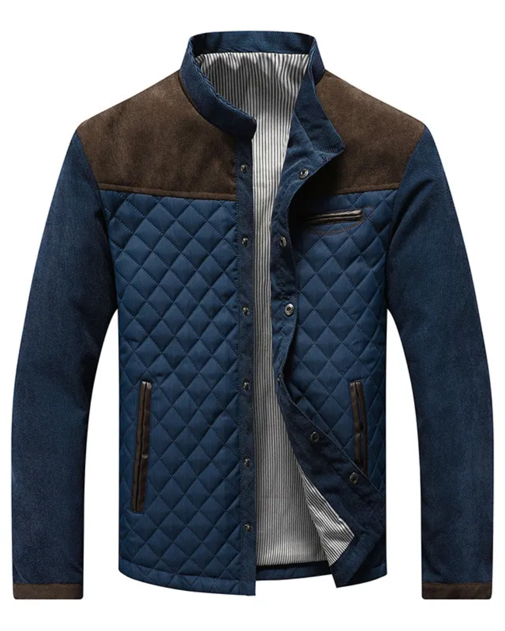 William™ | Chaqueta acolchada de entretiempo con cuello mao