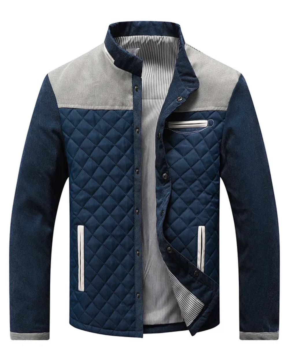 William™ | Chaqueta acolchada de entretiempo con cuello mao