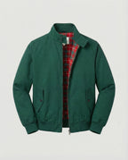 Brett™ | Chaqueta Harrington con forro de cuadros y cremallera