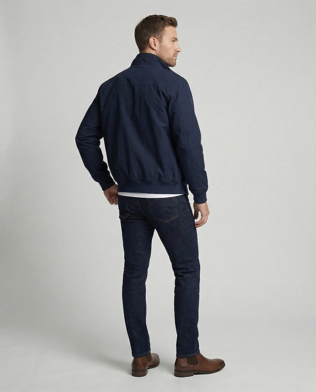 Everett™ | Chaqueta Harrington con forro tartán