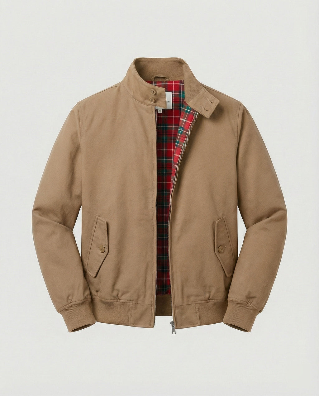 Everett™ | Chaqueta Harrington con forro tartán