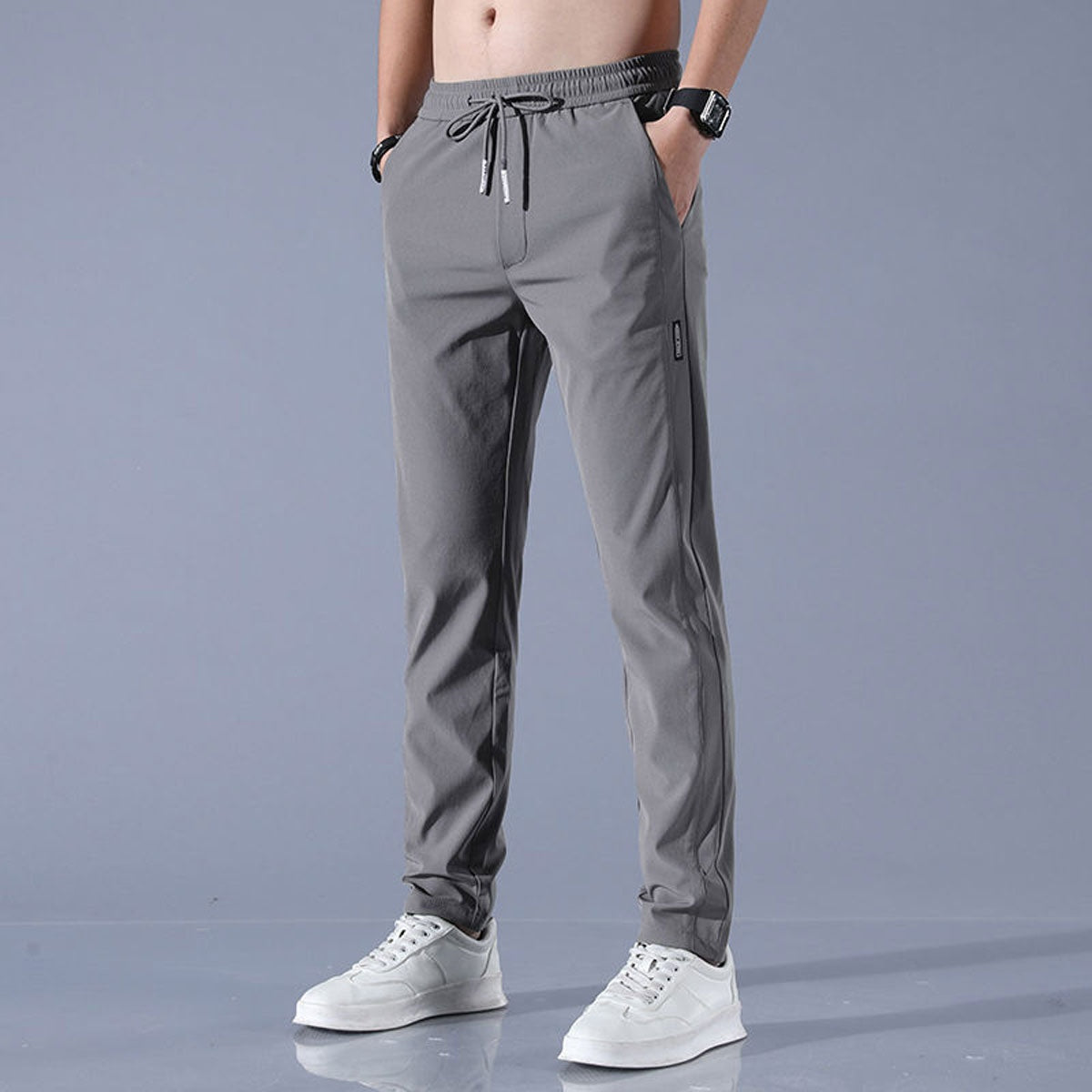 Asher™ | Pantalón deportivo de hombre con cintura elástica y pernera recta