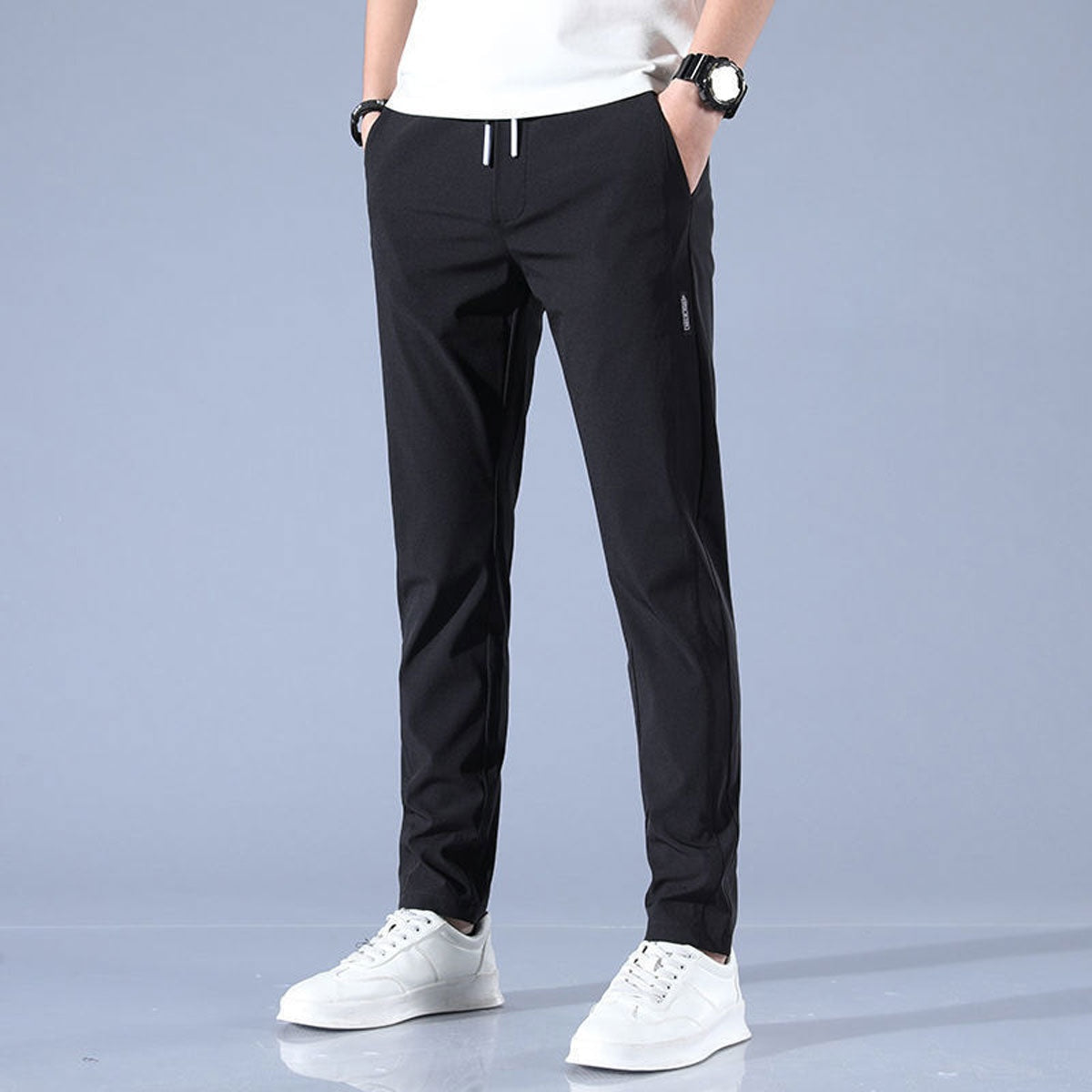 Asher™ | Pantalón deportivo de hombre con cintura elástica y pernera recta