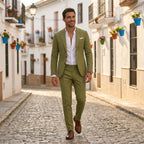 Vincent™ | Traje de lino entallado para bodas y eventos