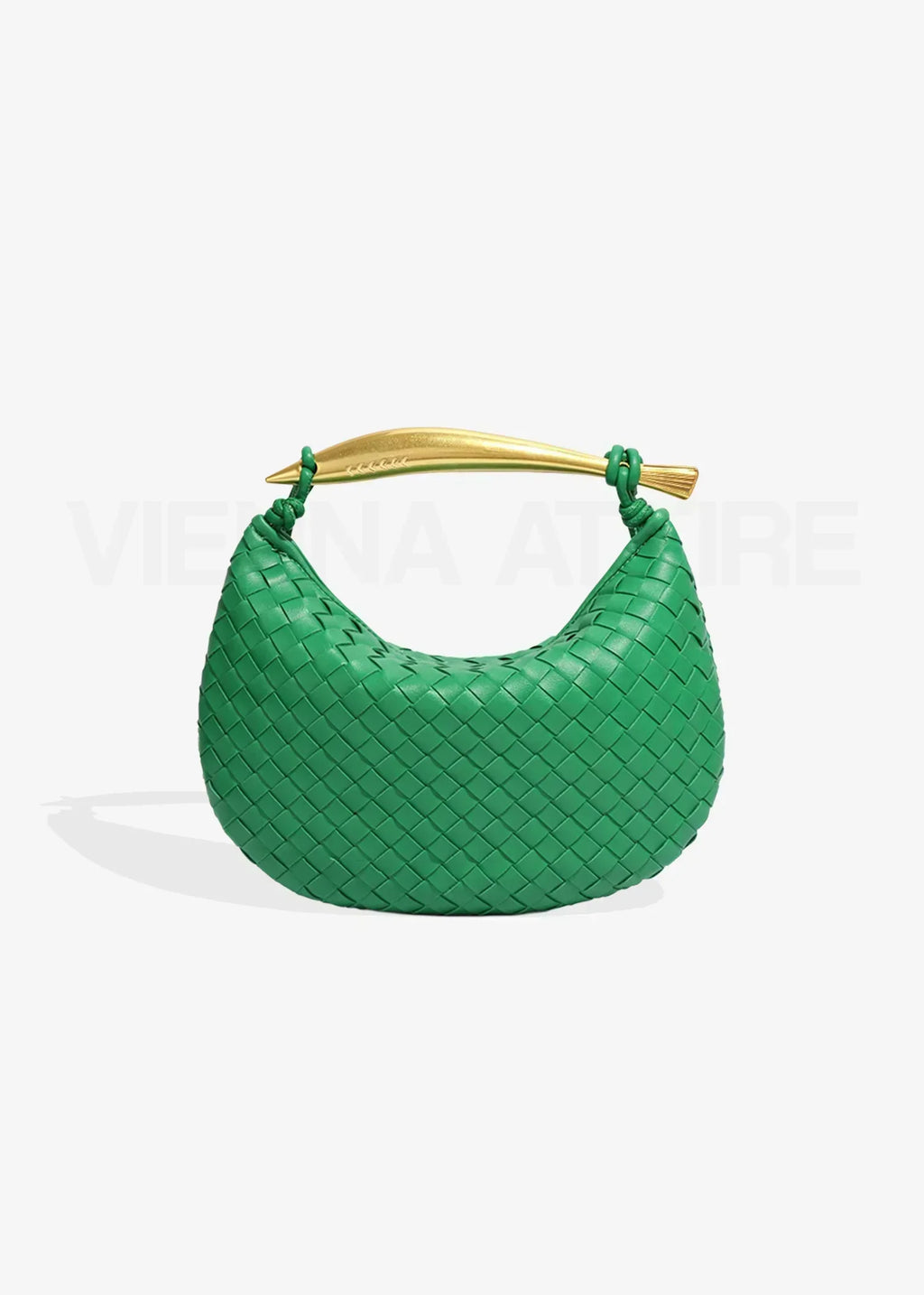 Alejandra - Bolso trenzado con asa dorada - vista 20