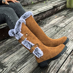 Delaney™ | Botas altas de invierno planas con forro de felpa