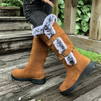 Delaney™ | Botas altas de invierno planas con forro de felpa