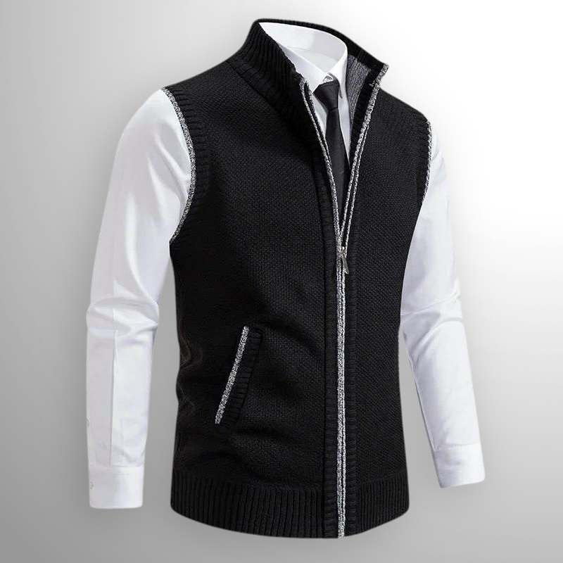 Maxwell™ | Chaleco de punto con cremallera y cuello alto