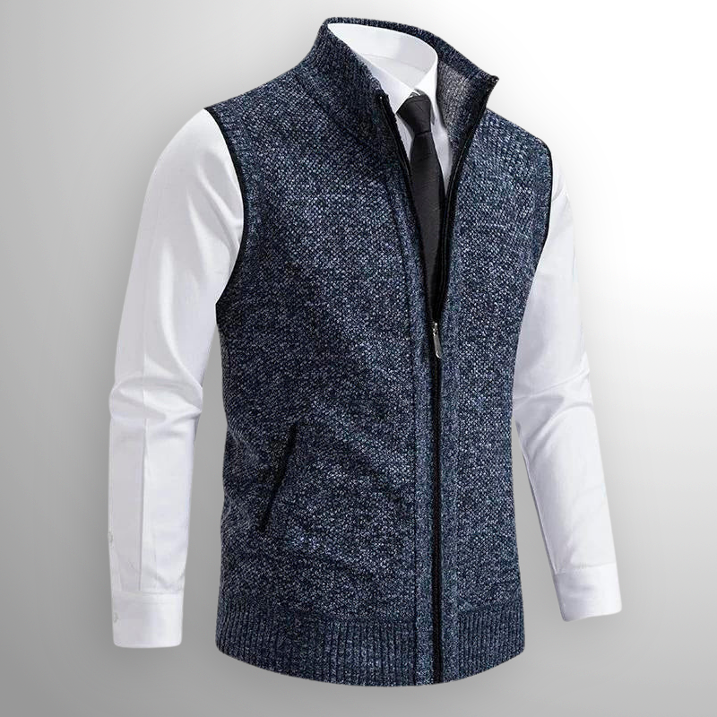 Maxwell™ | Chaleco de punto con cremallera y cuello alto