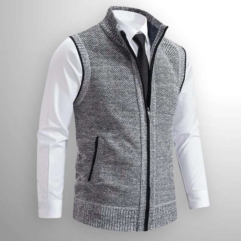 Maxwell™ | Chaleco de punto con cremallera y cuello alto