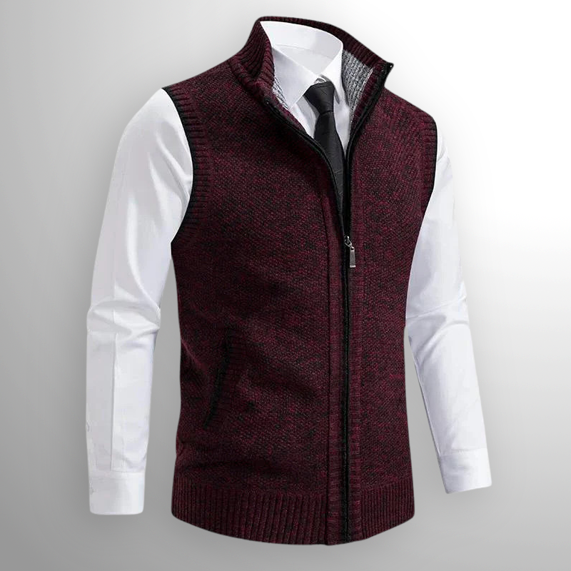 Maxwell™ | Chaleco de punto con cremallera y cuello alto
