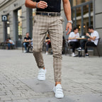 Liam™ | Pantalón chino slim de cuadros
