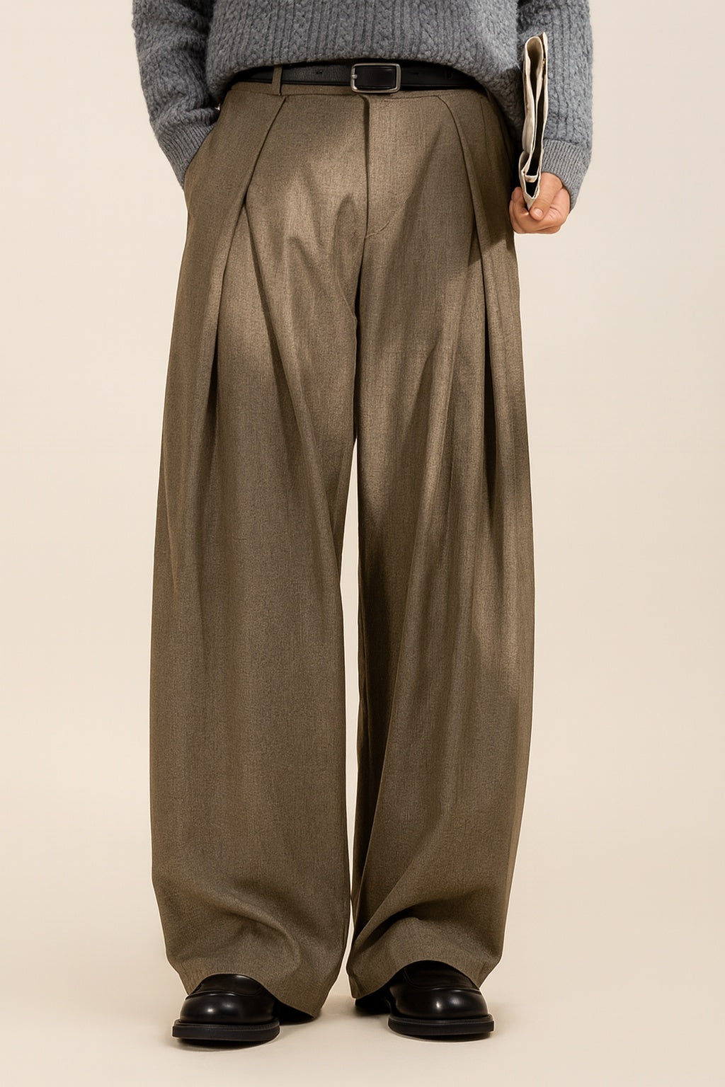 Clayton™ | Pantalón de pinzas de pierna ancha y tiro alto