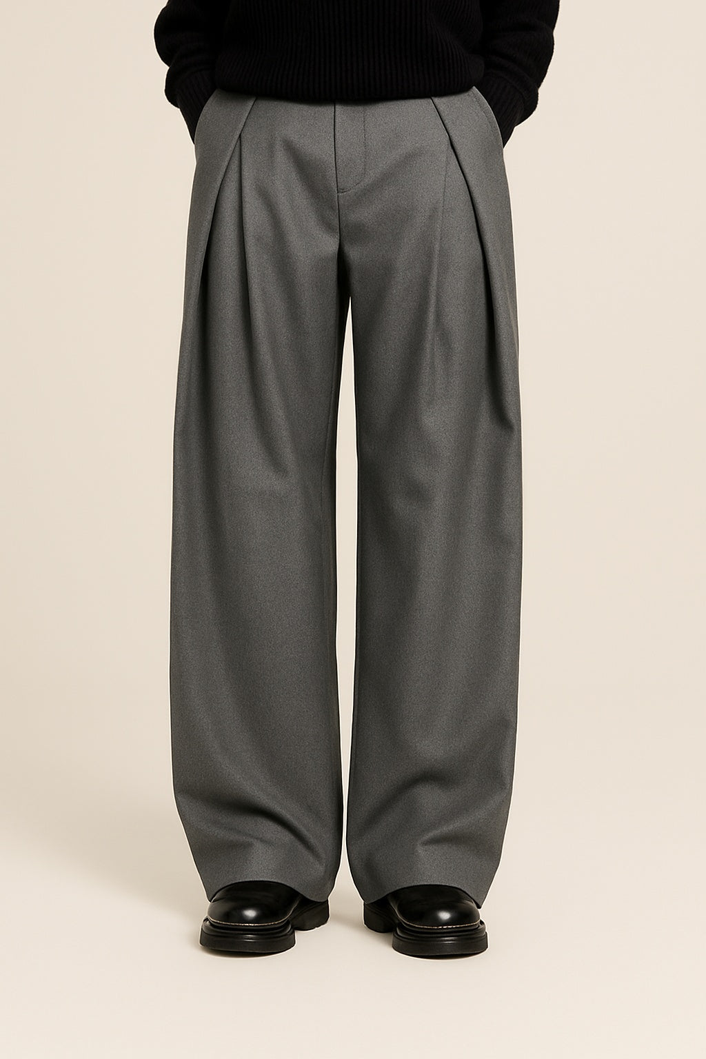Clayton™ | Pantalón de pinzas de pierna ancha y tiro alto