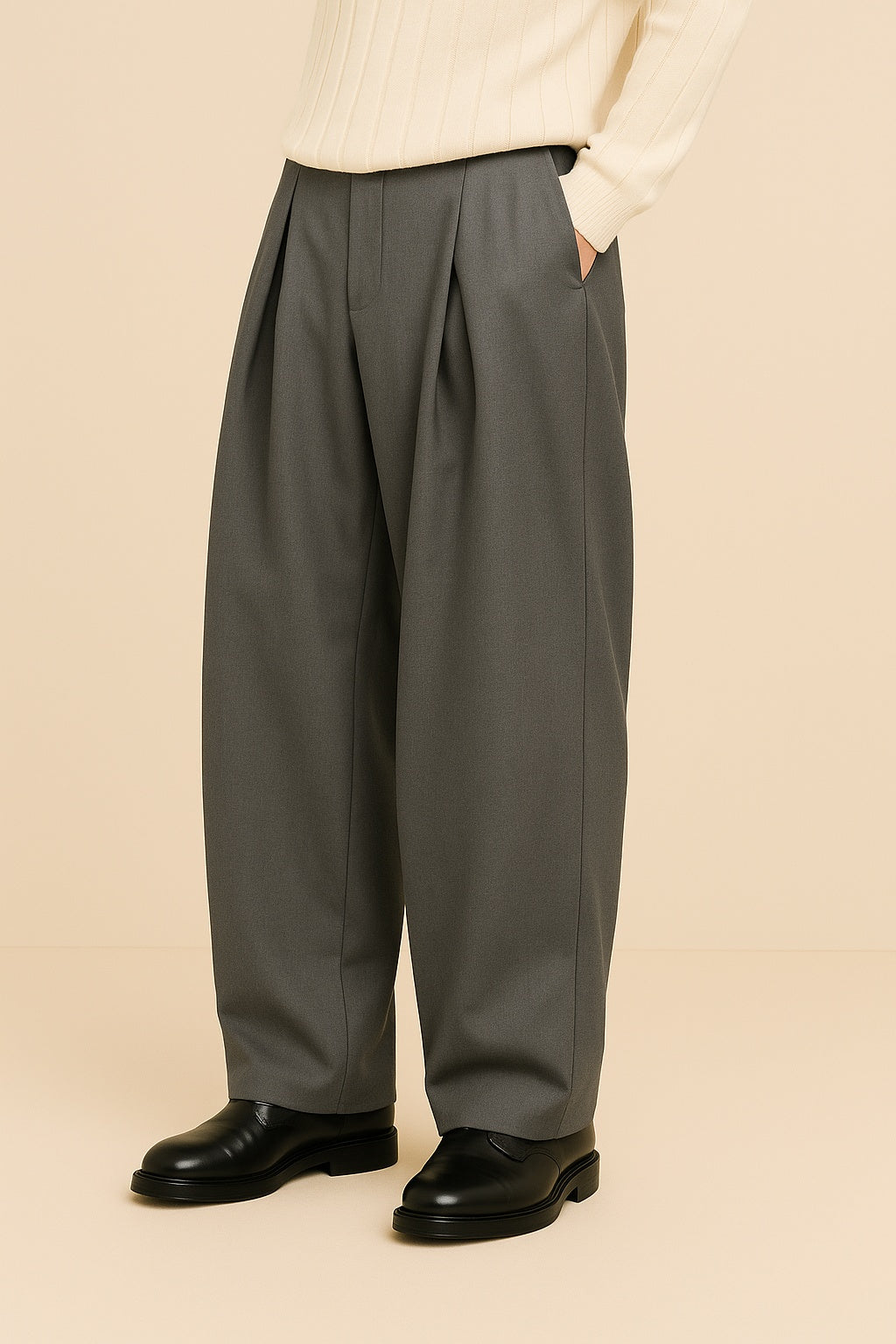 Clayton™ | Pantalón de pinzas de pierna ancha y tiro alto