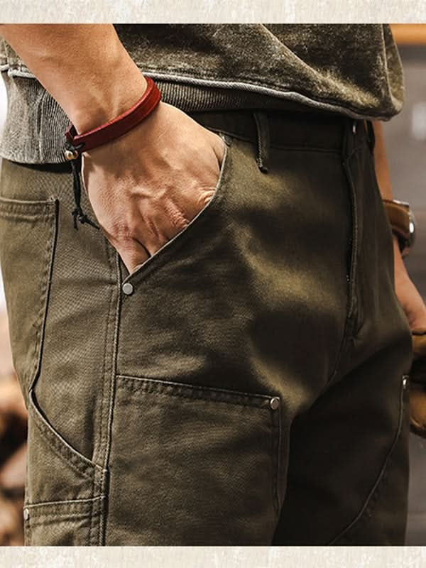 Dominic™ | Pantalón de trabajo de sarga de algodón de pierna recta