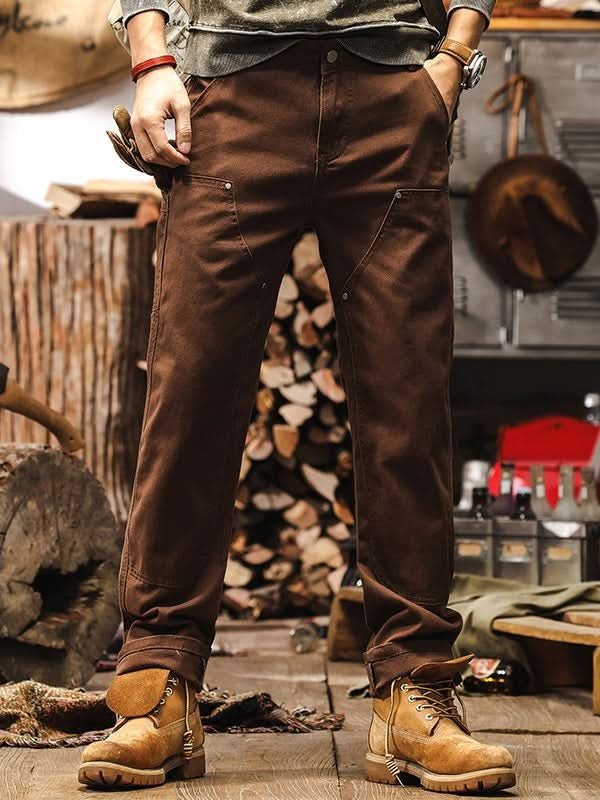 Dominic™ | Pantalón de trabajo de sarga de algodón de pierna recta