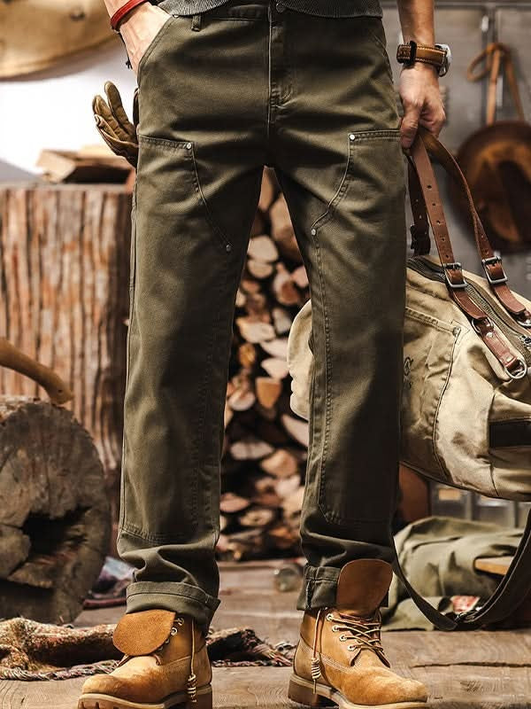 Dominic™ | Pantalón de trabajo de sarga de algodón de pierna recta