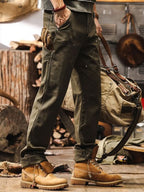 Dominic™ | Pantalón de trabajo de sarga de algodón de pierna recta