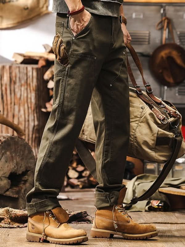 Dominic™ | Pantalón de trabajo de sarga de algodón de pierna recta