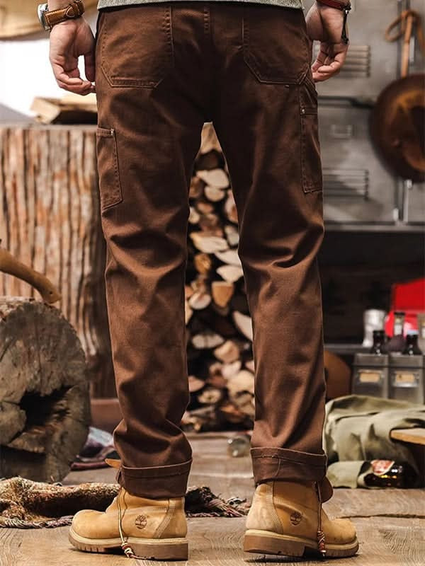 Dominic™ | Pantalón de trabajo de sarga de algodón de pierna recta