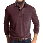 Harvey™ | Polo de manga larga con bolsillo en el pecho