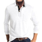 Harvey™ | Polo de manga larga con bolsillo en el pecho
