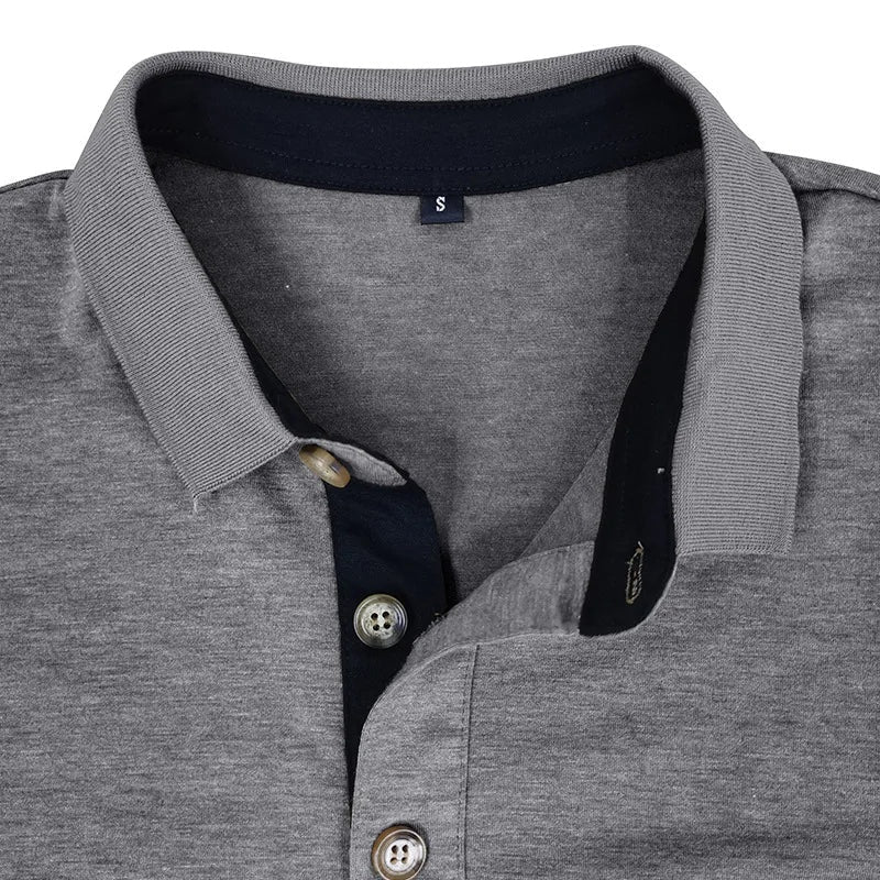 Harvey™ | Polo de manga larga con bolsillo en el pecho