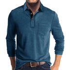Harvey™ | Polo de manga larga con bolsillo en el pecho