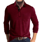 Harvey™ | Polo de manga larga con bolsillo en el pecho
