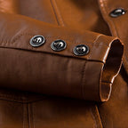 Benjamin™ | Blazer de polipiel estructurado con solapas y bolsillos