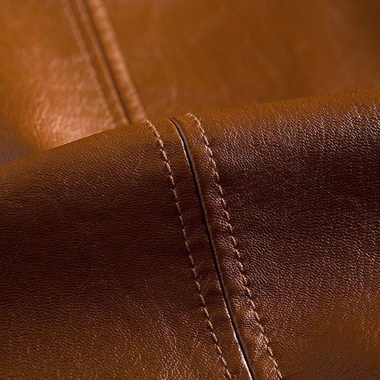 Benjamin™ | Blazer de polipiel estructurado con solapas y bolsillos