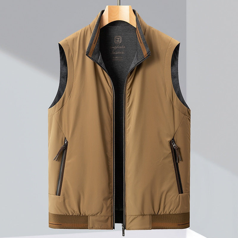 Silas™ | Chaleco acolchado reversible con cuello alto