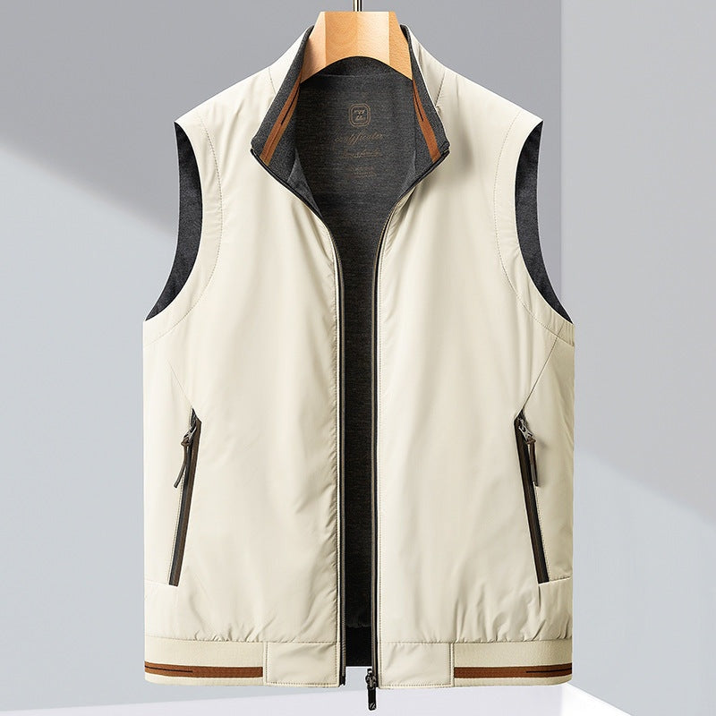 Silas™ | Chaleco acolchado reversible con cuello alto