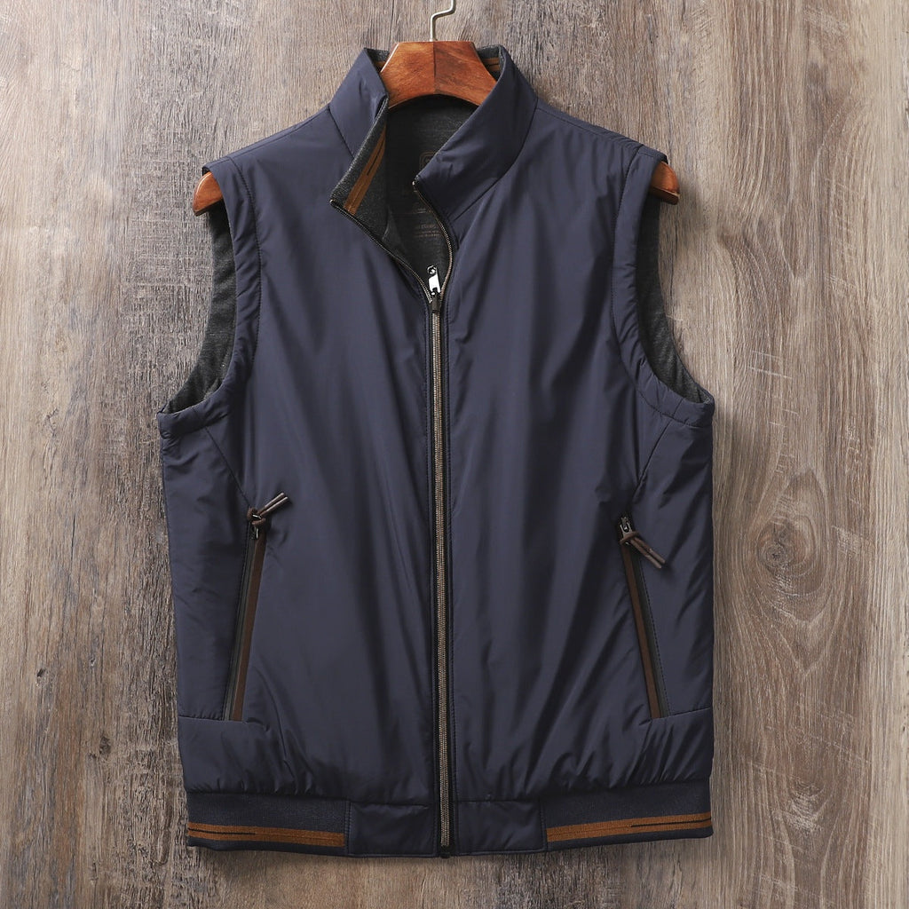 Silas™ | Chaleco acolchado reversible con cuello alto